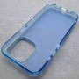 Матовый чехол с силиконовыми гранями для iPhone 14 Pro DFans M02 голубой