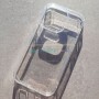 Прозрачный чехол с силиконовыми гранями для iPhone 14 Pro DFans M02