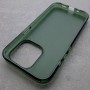 Матовый чехол с силиконовыми гранями для iPhone 14 Pro DFans M02 зеленый