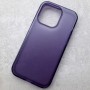 Матовый чехол с силиконовыми гранями для iPhone 14 Pro DFans M02 фиолетовый