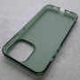 Матовый чехол с силиконовыми гранями для iPhone 14 Pro Max DFans M02 зеленый