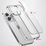 Прозрачный чехол с силиконовыми гранями для iPhone 14 Pro DFans M02