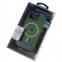 Чехол с поддержкой MagSafe для iPhone 14 DFans M01 прозрачно-зеленый