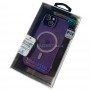 Чехол с поддержкой MagSafe для iPhone 14 DFans M01 прозрачно-фиолетовый