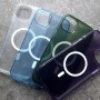 Чехол с поддержкой MagSafe для iPhone 14 Plus DFans M01 зеленый матовый