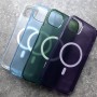 Чехол с поддержкой MagSafe для iPhone 14 Plus DFans M01 зеленый матовый