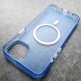 Чехол с поддержкой MagSafe для iPhone 14 Plus DFans M01 голубой матовый