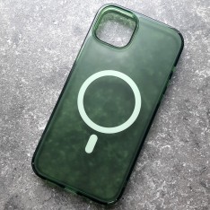 Чехол с поддержкой MagSafe для iPhone 14 Plus DFans M01 зеленый матовый