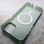 Чехол с поддержкой MagSafe для iPhone 14 Plus DFans M01 зеленый матовый