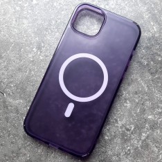 Чехол с поддержкой MagSafe для iPhone 14 Plus DFans M01 фиолетовый матовый