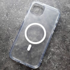 Чехол с поддержкой MagSafe для iPhone 14 Plus DFans M01 прозрачно-матовый