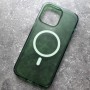Чехол с поддержкой MagSafe для iPhone 14 Pro Max DFans M01 зеленый
