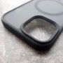 Чехол с поддержкой MagSafe для iPhone 15 DFans M03 матово-тонированный черный