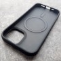 Чехол с поддержкой MagSafe для iPhone 15 DFans M03 матово-тонированный черный