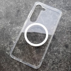 Чехол с поддержкой MagSafe для Samsung S23 DFans M01 прозрачный
