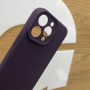 Чехол для iPhone 15 Pro max, силиконовый фиолетовый с поддержкой Magsafe