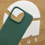Чехол для iPhone 15 Pro max, силиконовый зеленый с поддержкой Magsafe
