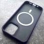 Чехол с поддержкой MagSafe для iPhone 12 / 12 Pro DFans M03 матовый тонированный фиолетовый