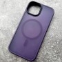 Чехол с поддержкой MagSafe для iPhone 15 DFans M03 матово-фиолетовый