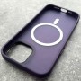 Чехол с поддержкой MagSafe для iPhone 15 DFans M03 матово-фиолетовый