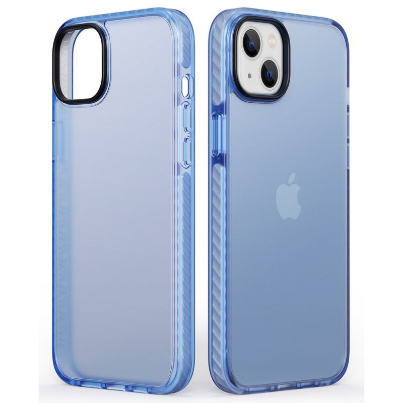Армированный чехол для iPhone 14 Dfans M04, голубой Армированный чехол для iPhone 14 Dfans M04, голубой