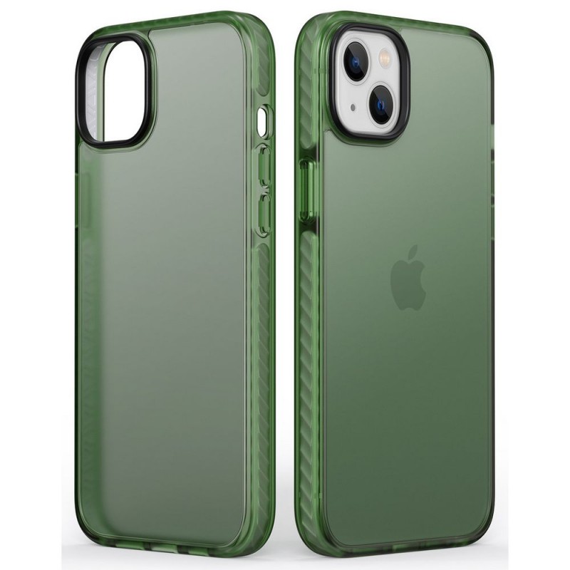 Армированный чехол для iPhone 14 Dfans M04, зеленый Армированный чехол для iPhone 14 Dfans M04, зеленый