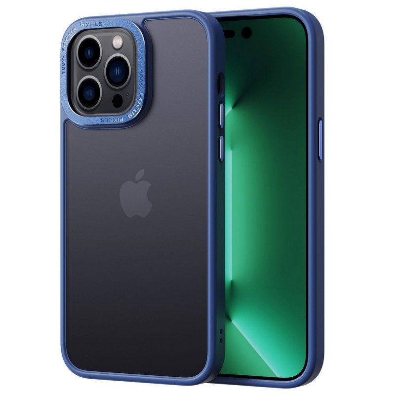 Чехол с защитой камеры для iPhone 12 / 12 Pro DFans M05 синий