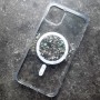 Чехол с блестками MagSafe для iPhone 11 DFans M07