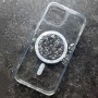 Чехол с блестками MagSafe для iPhone 13 DFans M07