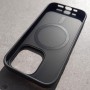Чехол с MagSafe для iPhone 15 Pro, Dier Colour серый