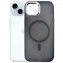 Чехол с MagSafe PC+TPU для iPhone 15, матовый с черным