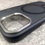 Чехол с MagSafe PC+TPU для iPhone 15, матовый с черным