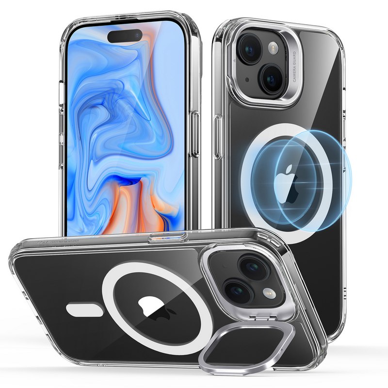 Чехол для iPhone 15 ESR Classic Gibride  Case с подставкой, прозрачный Чехол для iPhone 15 ESR Classic Gibride  Case с подставкой, прозрачный