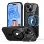 Чехол для iPhone 15 ESR Classic Gibride Case с подставкой, прозрачный с черным Чехол для iPhone 15 ESR Classic Gibride Case с подставкой, прозрачный с черным
