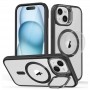 Чехол для iPhone 15 ESR Classic Gibride Case с подставкой, прозрачный с черным Чехол для iPhone 15 ESR Classic Gibride Case с подставкой, прозрачный с черным