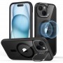 Чехол для iPhone 15 Plus ESR Classic Hybrid Case with Stash Stand, MagSafe, прозрачный с черным Чехол для iPhone 15 Plus ESR Classic Hybrid Case with Stash Stand, MagSafe, прозрачный с черным