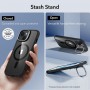Чехол для iPhone 15 Plus ESR Classic Hybrid Case with Stash Stand, MagSafe, прозрачный с черным Чехол для iPhone 15 Plus ESR Classic Hybrid Case with Stash Stand, MagSafe, прозрачный с черным