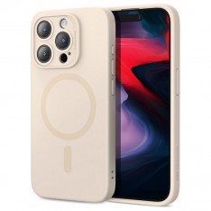 Чехол MagSafe для iPhone 15 pro ESR Cloud Soft Case, бежевый