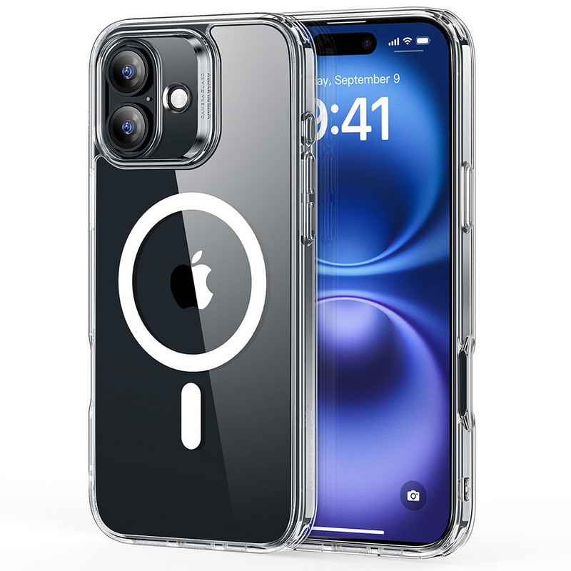 Чехол для iPhone 16 ESR Classic Hybrid Case, MagSafe, прозрачный Чехол для iPhone 16 ESR Classic Hybrid Case, MagSafe, прозрачный