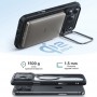 Чехол для iPhone 17 Pro ESR Classic Hybrid Case, Stash Stand, MagSafe, прозрачный с черным
