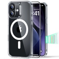 Комплект для iPhone 17 Стекло + Чехол ESR Classic Hybrid Case, MagSafe, прозрачный