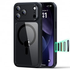 Чехол для iPhone 17 Pro ESR Classic Hybrid Case, MagSafe, прозрачный с черным