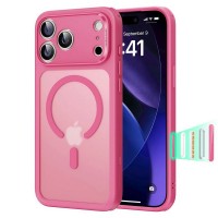 Чехол для iPhone 17 Pro Max ESR Classic Hybrid Case, MagSafe, матовый с розовым