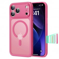 Чехол для iPhone 17 Pro ESR Classic Hybrid Case, MagSafe, матовый с розовым