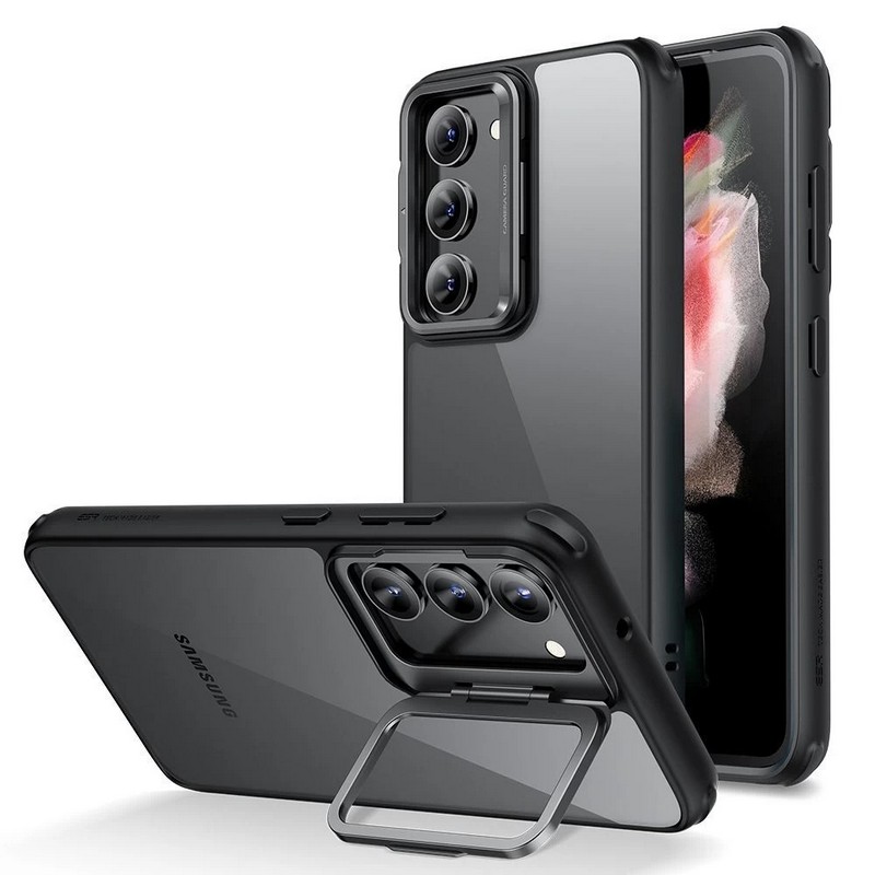 Чехол для Samsung S23 ESR Classic Kickstand Case с подставкой, прозрачно-черный Чехол для Samsung S23 ESR Classic Kickstand Case с подставкой, прозрачно-черный