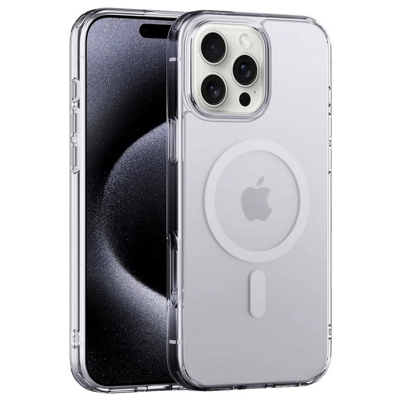 Чехол Magsafe для iPhone 16 Pro Max Imiko Crystal Matte Case, Clear (матовый прозрачный) Чехол Magsafe для iPhone 16 Pro Max Imiko Crystal Matte Case, Clear (матовый прозрачный)