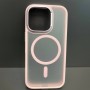 Чехол Magsafe для iPhone 16 Pro Imiko Premium Matte Case Metal Frame, Pink (розовый)