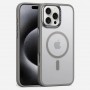 Чехол Magsafe для iPhone 16 Pro Imiko Premium Matte Case Metal Frame, Titan Gray (серый)