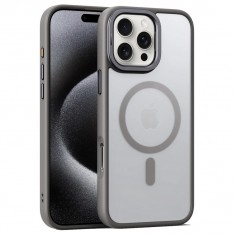 Чехол Magsafe для iPhone 16 Pro Imiko Premium Matte with Frame-Stand, Titan Gray (серый)