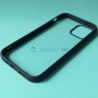 Прозрачный чехол для Apple iPhone 12 / 12 Pro с силиконовыми гранями iPaky, черный